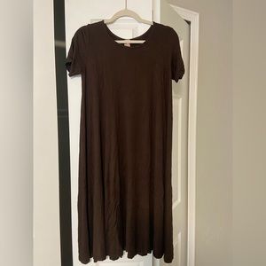 J Mode brown midi dress